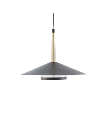 ORION * COLGANTE LED NEGRO/CUERO  1L*8W 3000K
